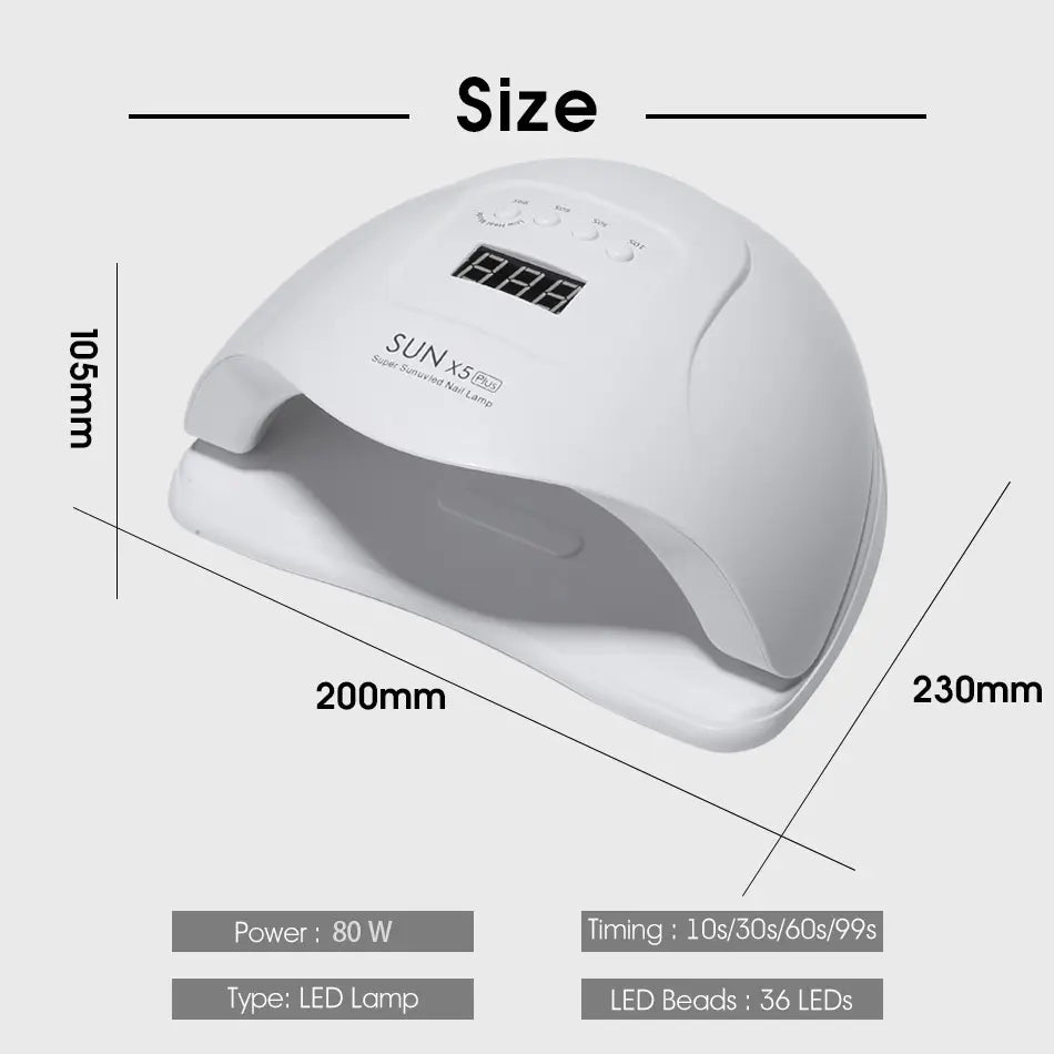 Factory Wholesale LED Nail Lamp 36W UV LED Nail Dryer with 3 Timers USB Powered Manicure Machine Nail Beauty Art Tools Home Use