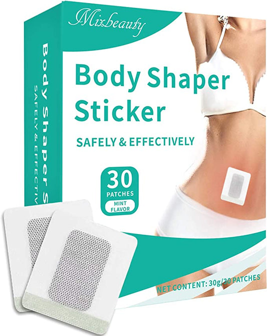 Mixbeauty Body Shaper Sticker, Tightening Sticker for Waist Abdominal, Beer Belly, Buckets Waist (30 Patches)
